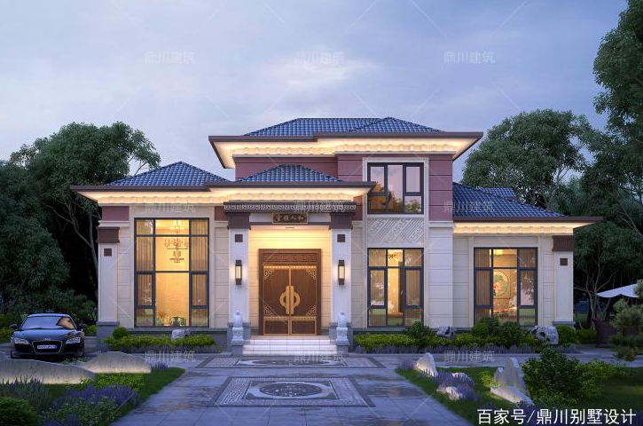 年农村一层半别墅怎么安大门